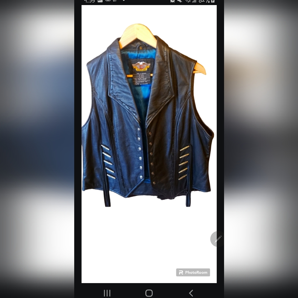 Harley Davidson Leather Vest (lined)